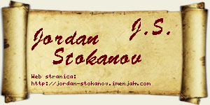 Jordan Stokanov vizit kartica